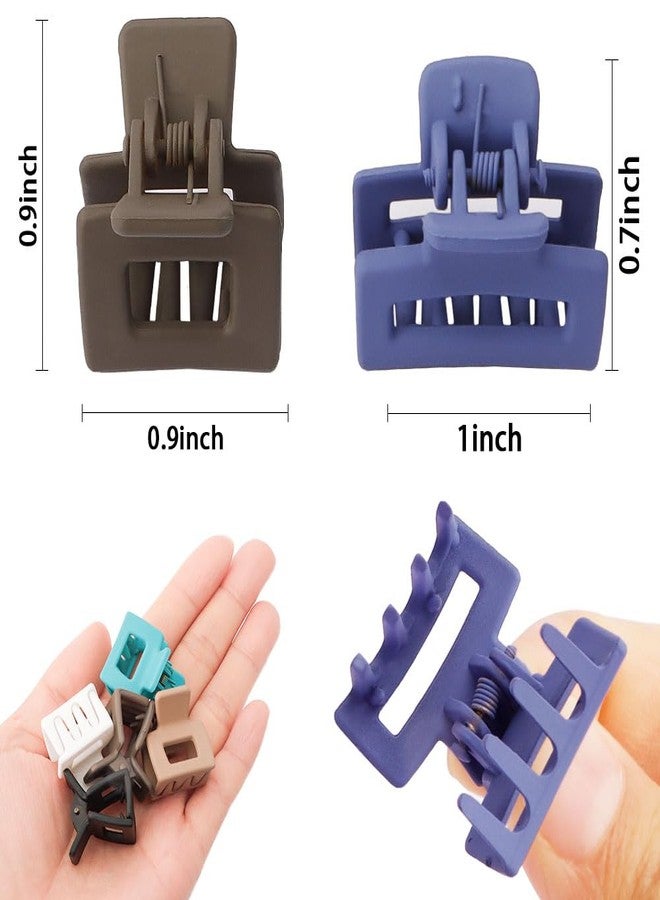 Ahoney 20Pcs Small Hair Claw Clips for Women Girls, 1" Mini Matte Tiny Hair Clips for Thin Thick Medium Hair Cute Jaw Clips Strong Hold Hair Barrettes Clip with Gift Box (Multi-colored) - Image 3